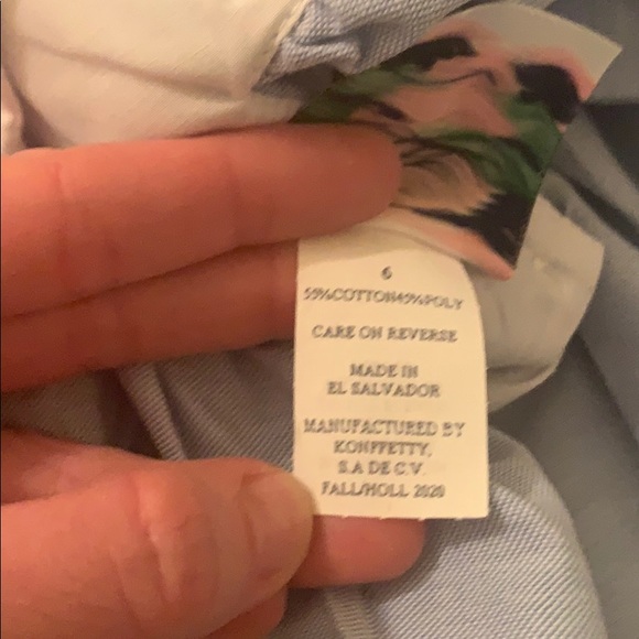 NWT Stellybelly Shadow Stitch Pumpkin Chambray Pinafore Dress - 6 price is firm - Picture 5 of 5